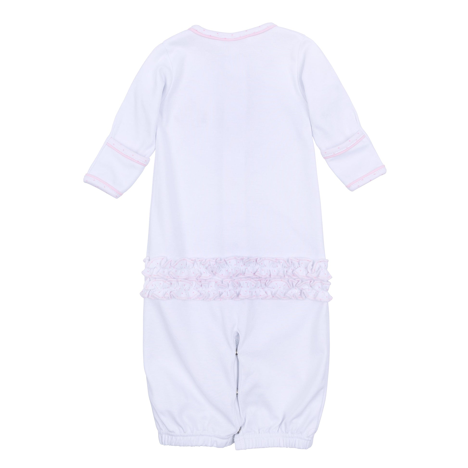 Frosted Wonderland Embroidered Ruffle Converter - Pink - Magnolia Baby Girl