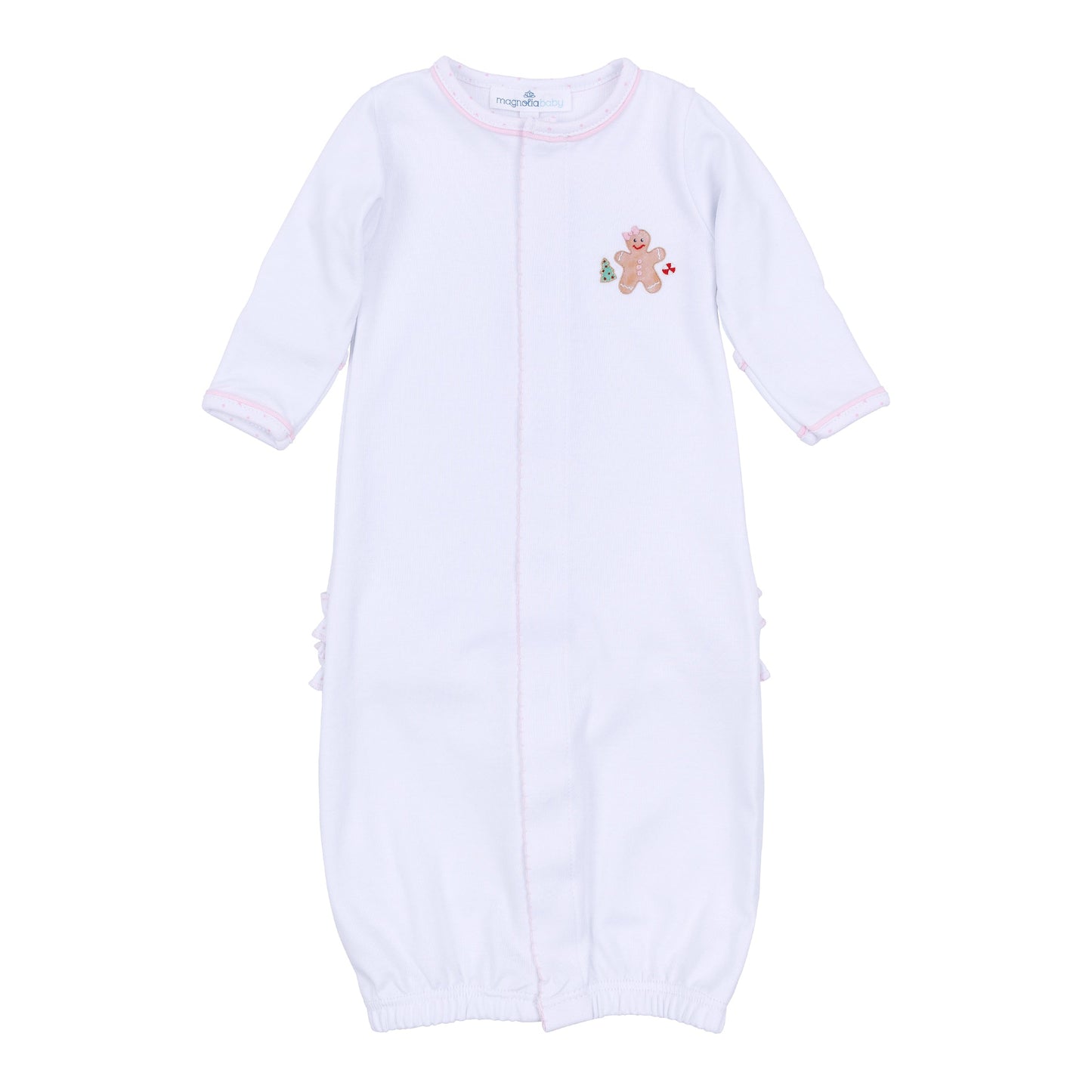 Frosted Wonderland Embroidered Ruffle Converter - Pink - Magnolia Baby Girl