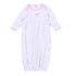 Santa Baby Embroidered Gathered Gown - Pink - Magnolia Baby Girl