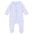 Santa Baby Print Footie - Light Blue - Magnolia Baby Boy