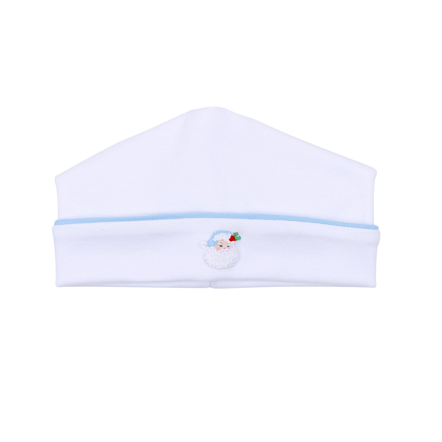 Santa Baby Embroidered Hat - Light Blue - Magnolia Baby Boy