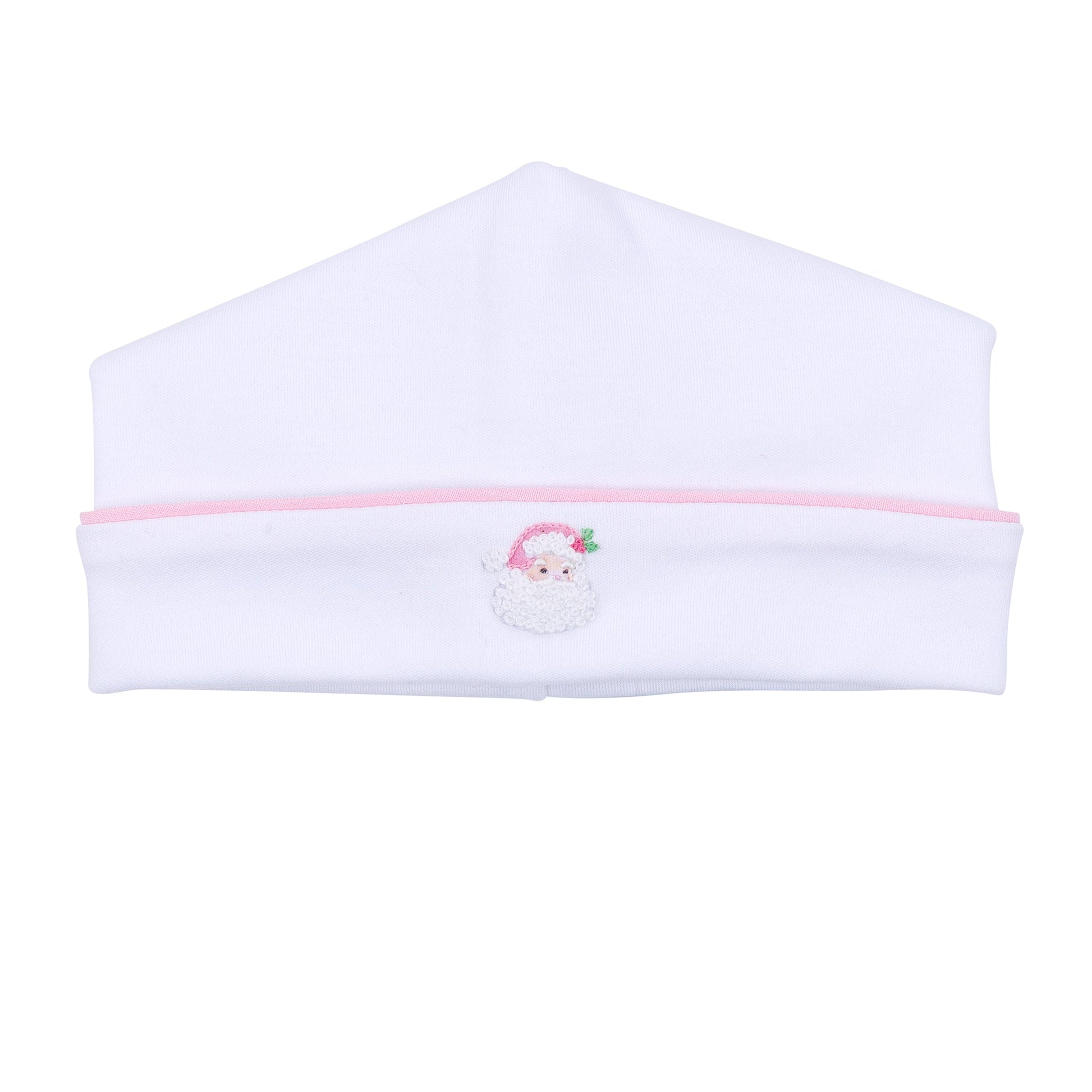 Santa Baby Embroidered Hat - Pink - Magnolia Baby Girl