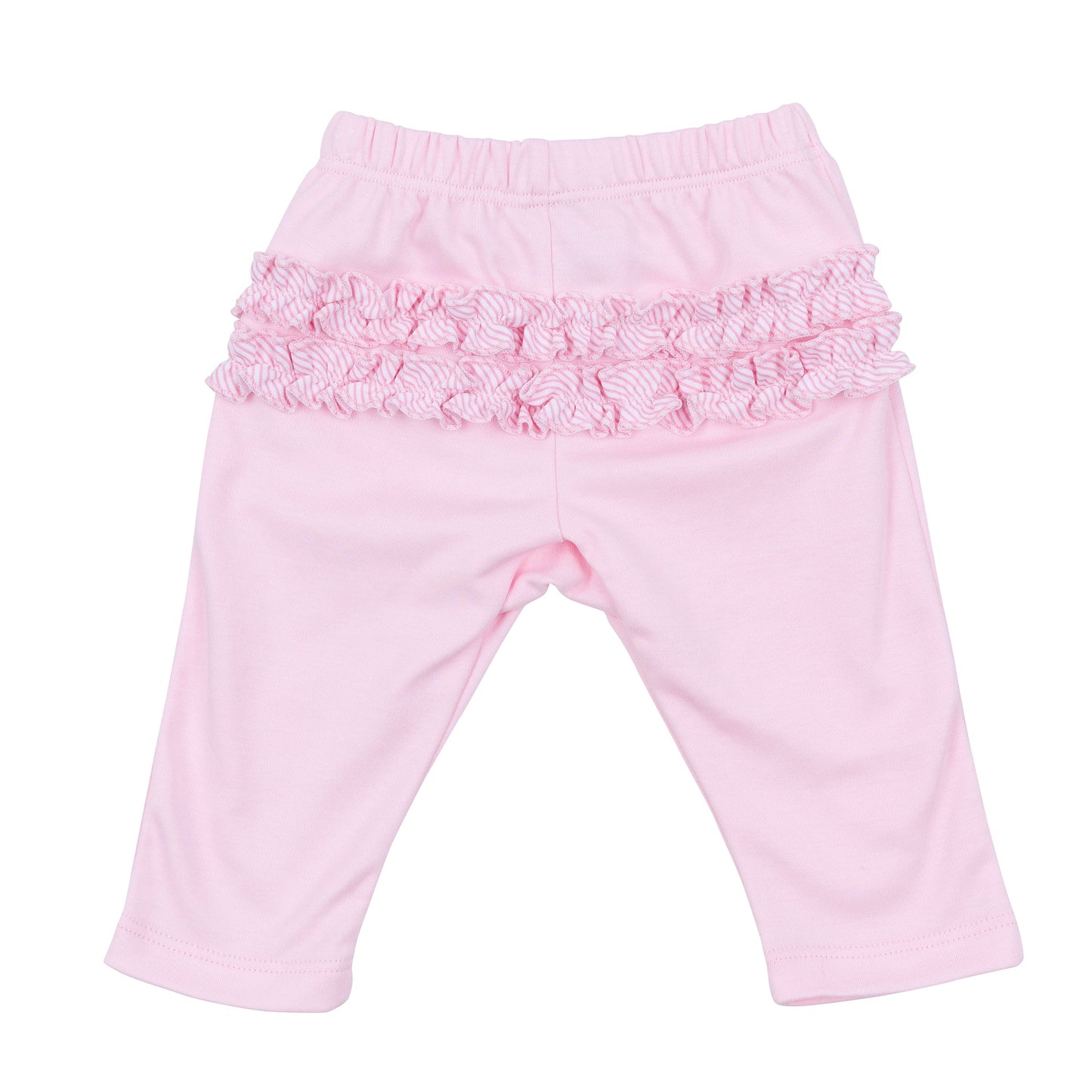 Santa Baby Embroidered Ruffle 2pc Pant Set - Pink - Magnolia Baby Girl