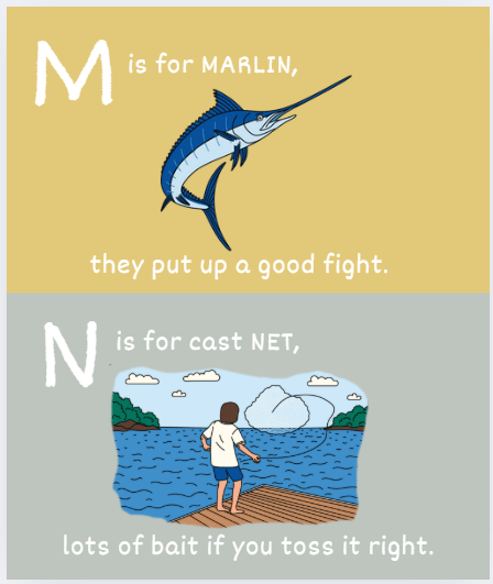 ABC's of Fishing Book - Magnolia BabyBook