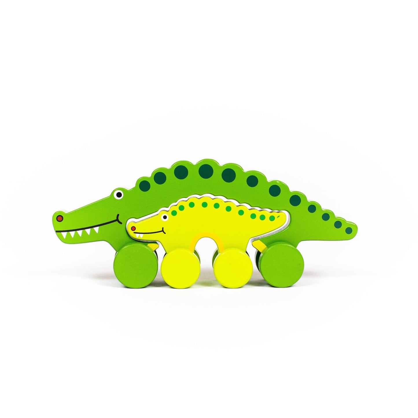 Alligator Big & Little Wooden Roller - Magnolia BabyWooden Toy