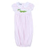 Alligator Classics Smocked Collared Short Sleeve Gown - Pink - Magnolia BabyGown