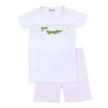  Alligator Classics Smocked Short Pajamas - Pink - Magnolia BabyShort Pajamas