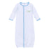 Alligator Pie Embroidered Converter - Light Blue - Magnolia BabyConverter Gown