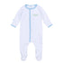 Alligator Pie Embroidered Footie - Light Blue - Magnolia BabyFootie