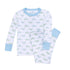 Alligator Pie Long Pajamas - Light Blue - Magnolia BabyLong Pajamas