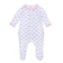 Alligator Pie Print Ruffle Footie - Pink - Magnolia BabyFootie