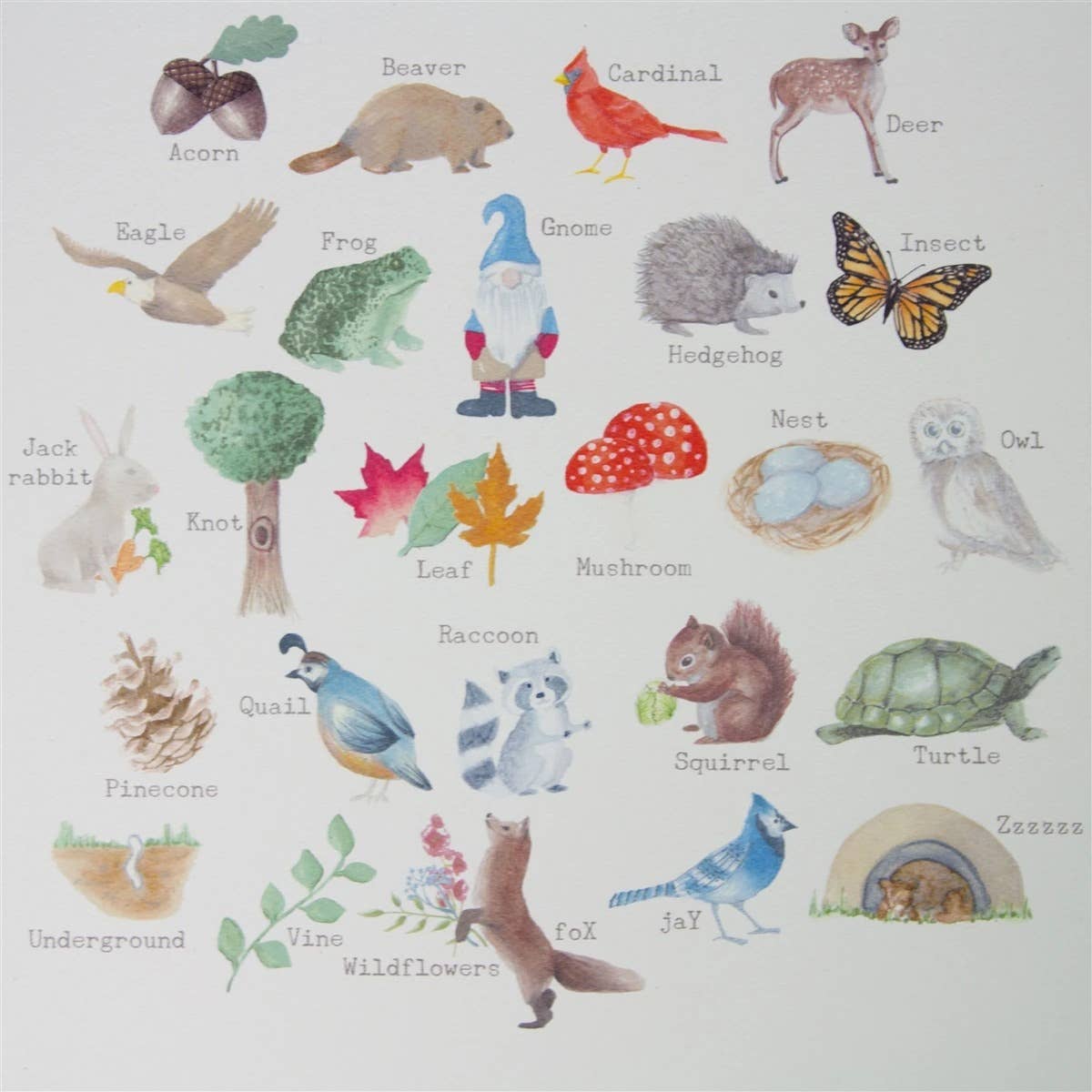 Alphabet Wall Art - Woodland - Magnolia BabyWall Art