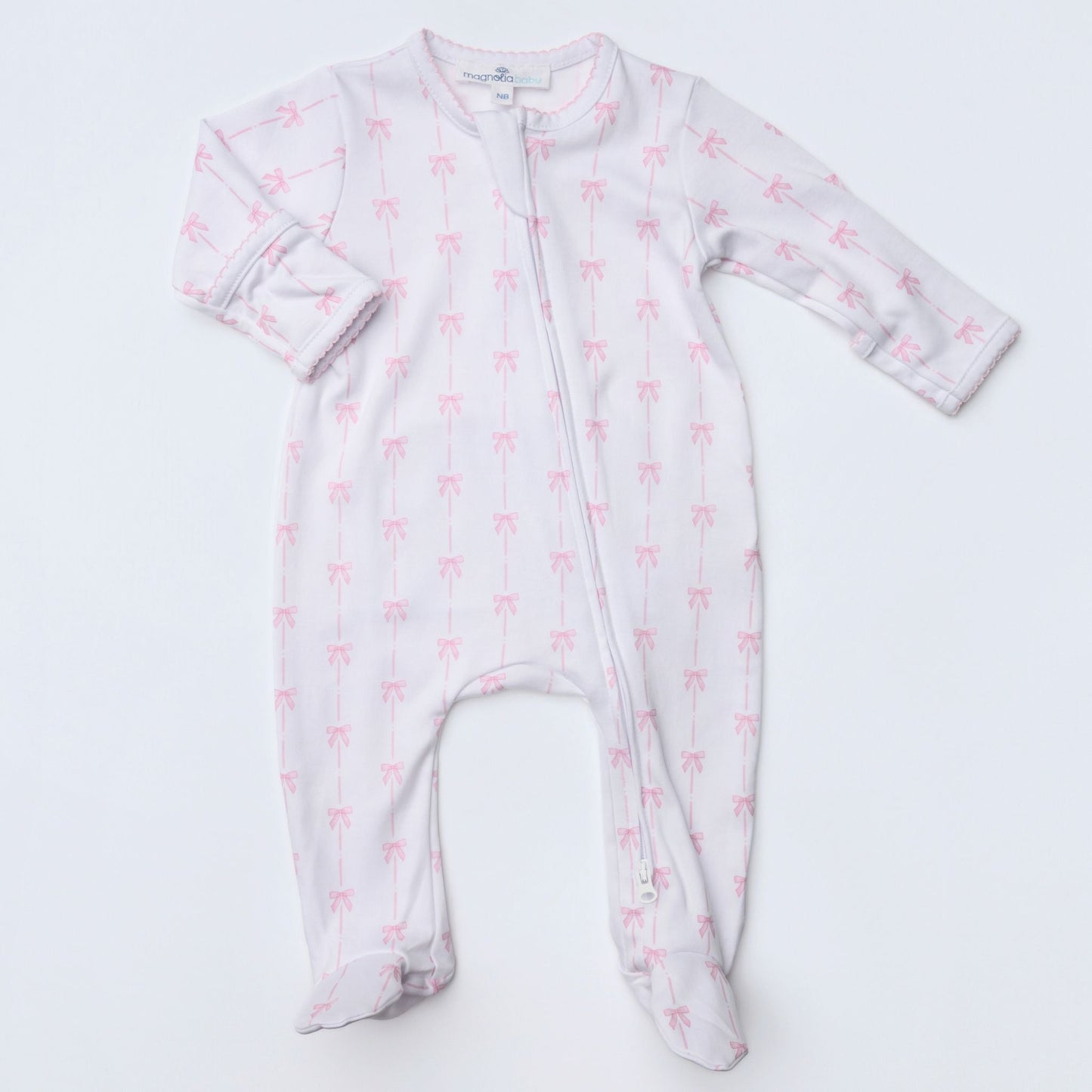 Amelia's Classics Zip Footie - Magnolia BabyFootie