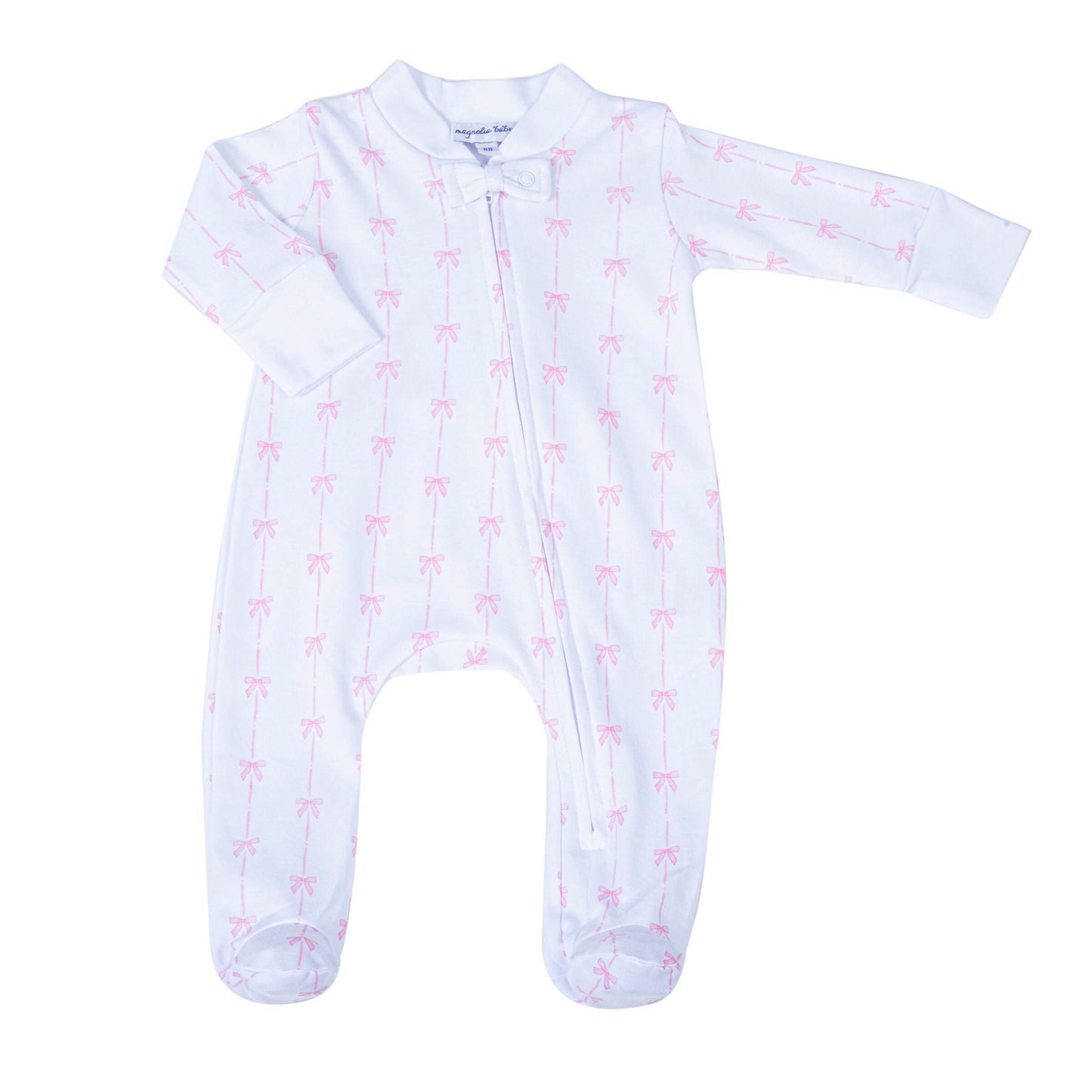 Amelia's Classics Zip Footie - Magnolia Baby Girl