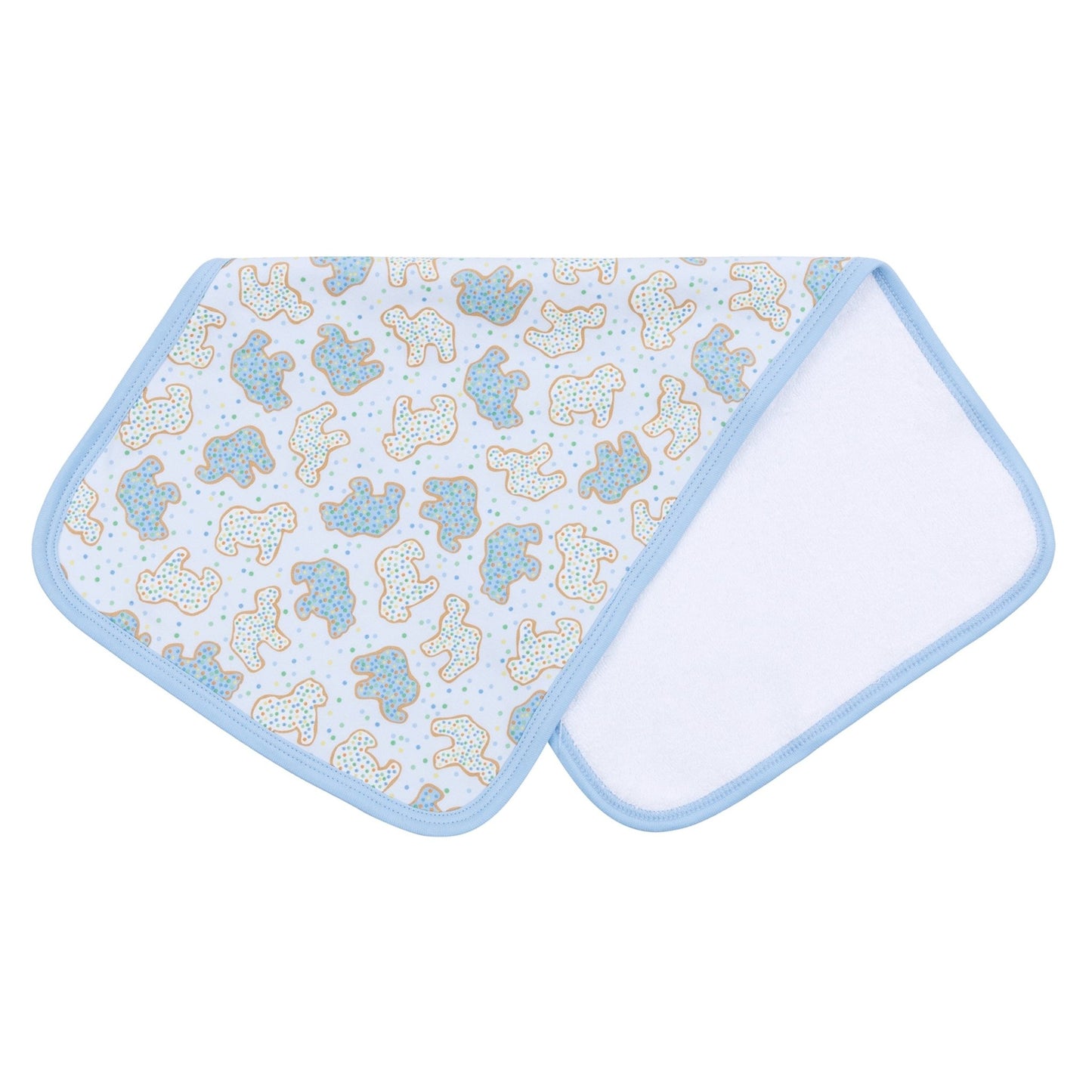Animal Crackers Burp Cloth - Light Blue - Magnolia BabyBurp Cloth