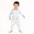 Animal Crackers Long Pajamas - Light Blue - Magnolia BabyLong Pajamas