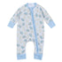Animal Crackers Zip Playsuit - Light Blue - Magnolia BabyPlaysuit