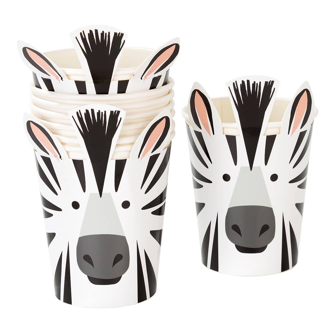 Animal Party Zebra Cups - 8 Pack - Magnolia BabyParty Supplies