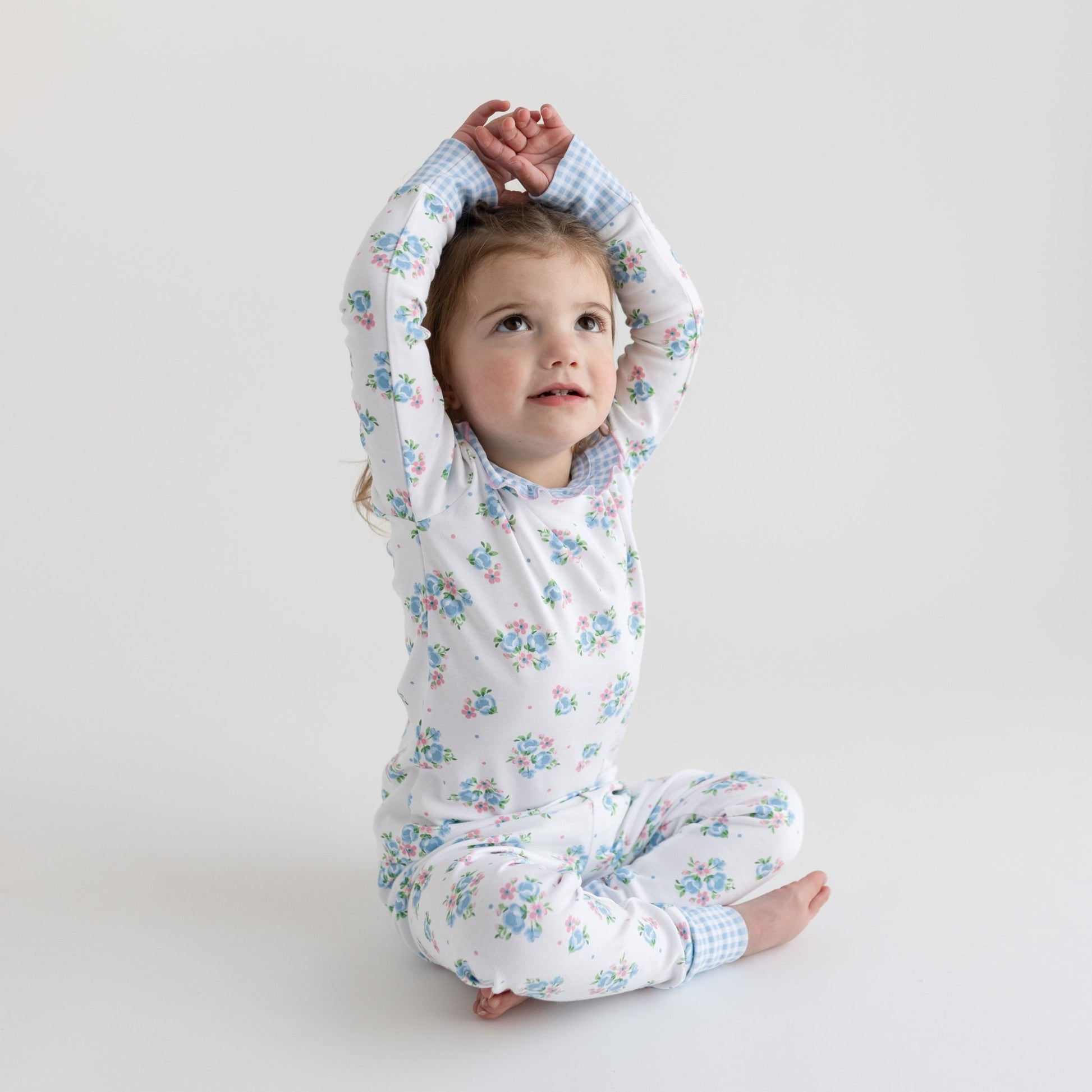 Anna's Classics Ruffle Infant/Toddler Long Pajamas - Magnolia BabyLong Pajamas
