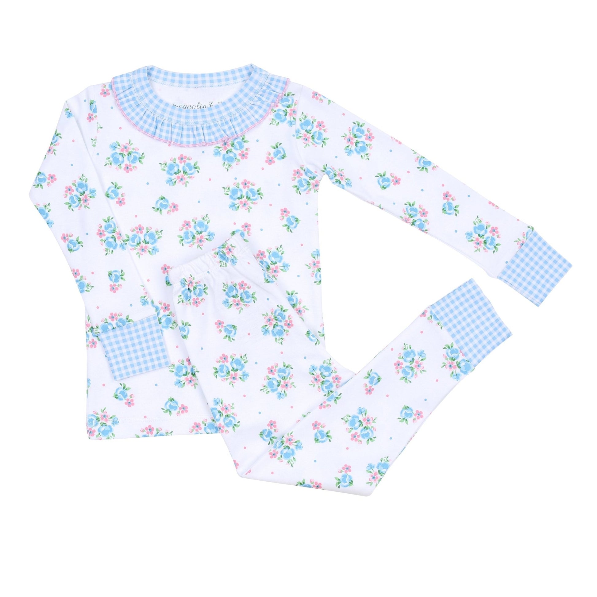 Anna's Classics Ruffle Infant/Toddler Long Pajamas - Magnolia BabyLong Pajamas