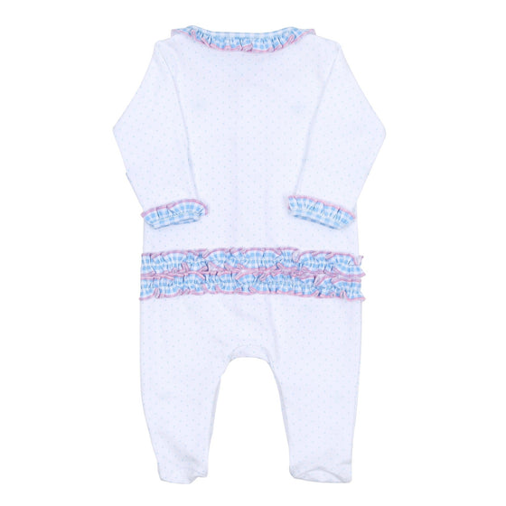 Anna's Classics Scattered Ruffle Footie - Magnolia BabyFootie