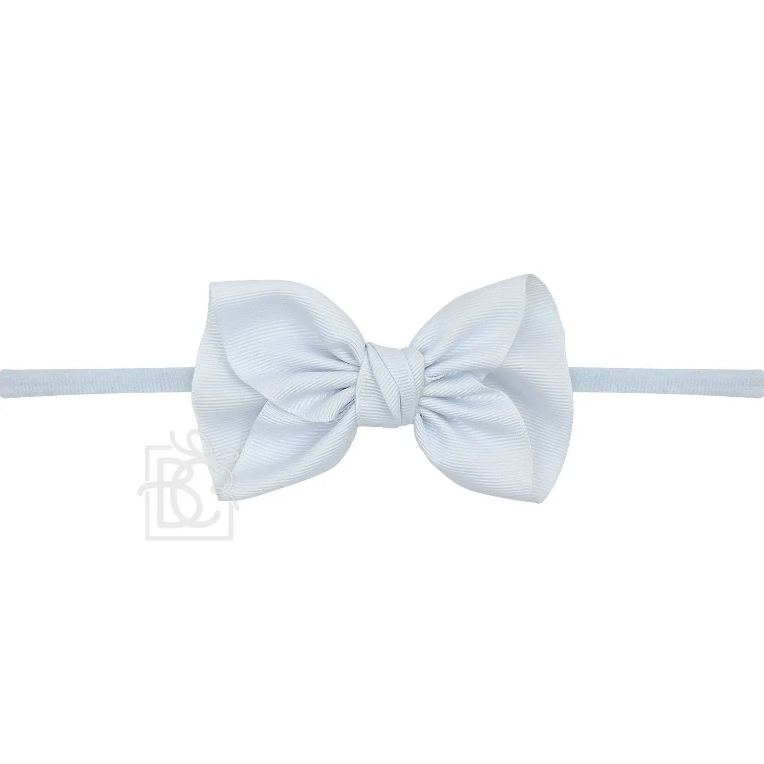 Anne Headband with Grosgrain Bow - Millenium Blue - Magnolia BabyHeadband