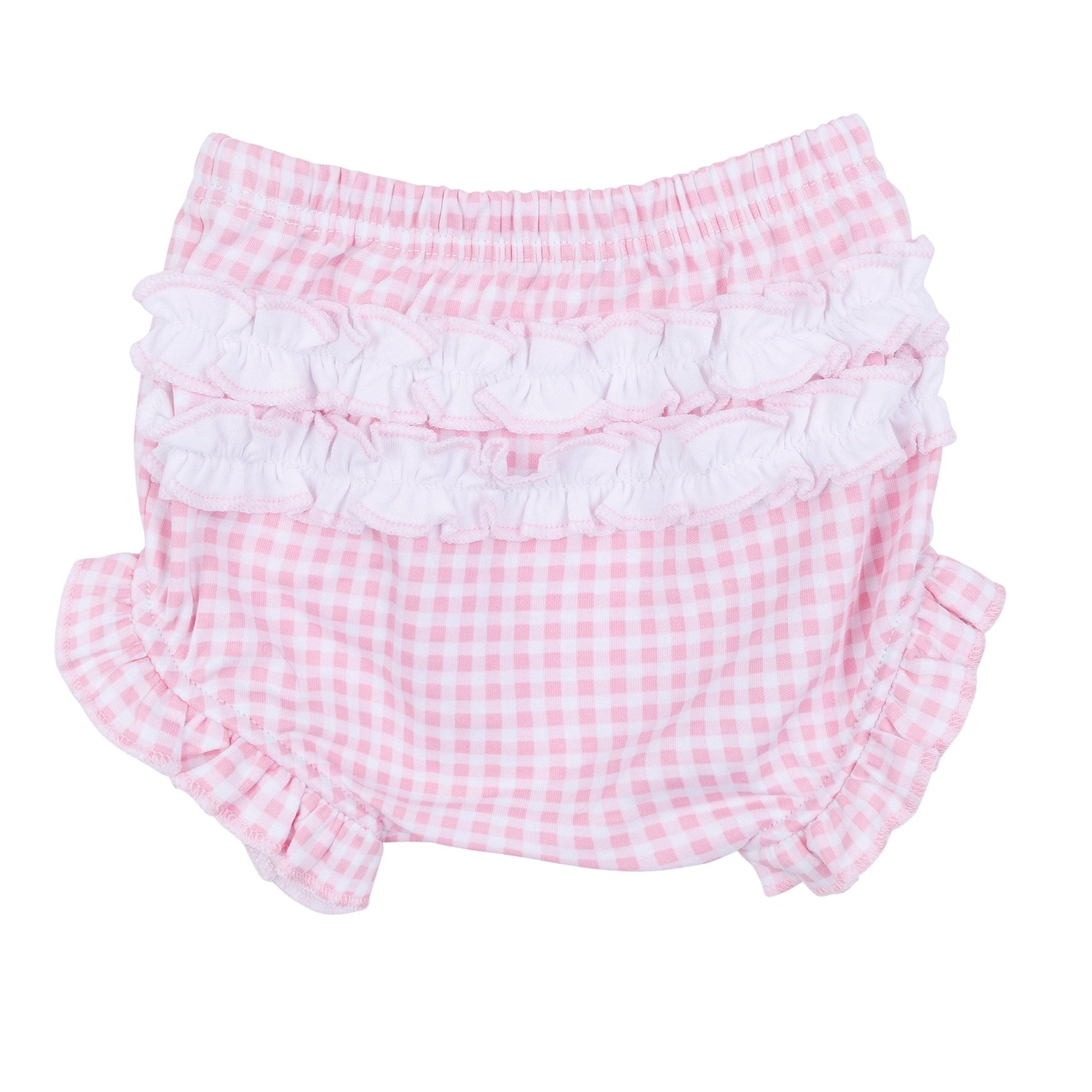 Apple of my Eye Collared Ruffle Short Sleeve Diaper Cover Set - Magnolia BabyDiaper Cover