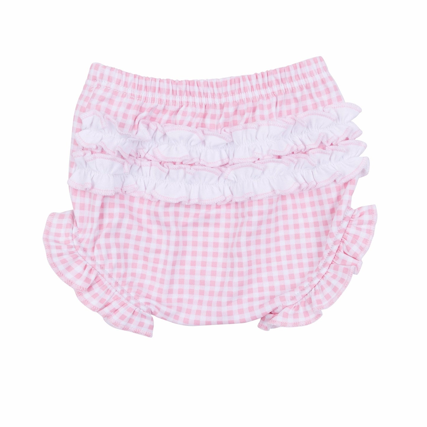 Apple of my Eye Embroidered Ruffle Short Sleeve Diaper Cover Set - Magnolia BabyDiaper Cover