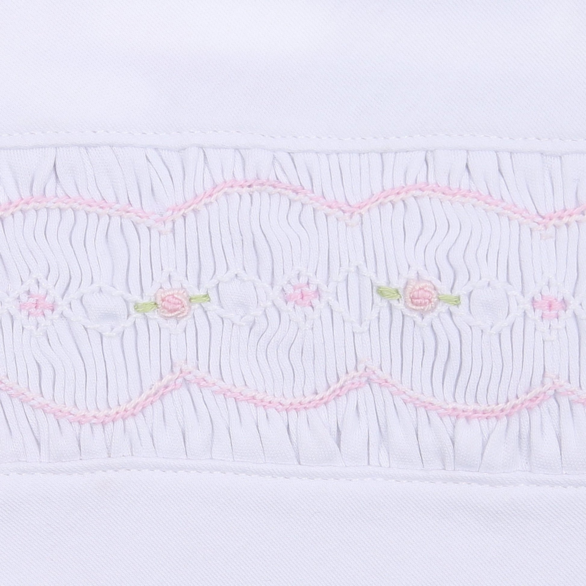 Ava and Archie Smocked Short Sleeve Diaper Cover Set - Pink - Magnolia BabyDiaper Cover