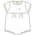 Baby Bee Embroidered Short Sleeve Bubble - Magnolia BabyBubble