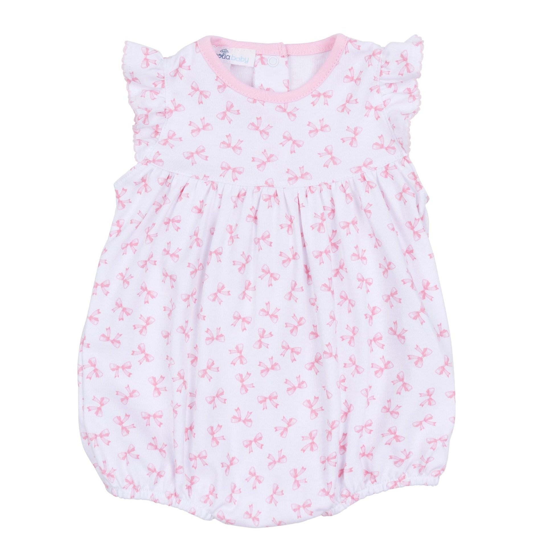 Baby Bows Print Flutters Bubble - Magnolia BabyBubble