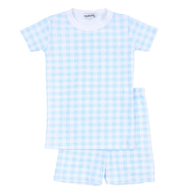  Baby Checks Infant/Toddler Short Pajamas - Blue - Magnolia BabyShort Pajamas
