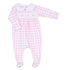Baby Checks Smocked Footie - Pink - Magnolia BabyFootie
