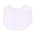 Baby Joy Bib with Pink Crochet Trim - Magnolia BabyBib