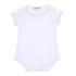 Baby Joy Bodysuit with Pink Crochet Trim - Magnolia BabyBodysuit