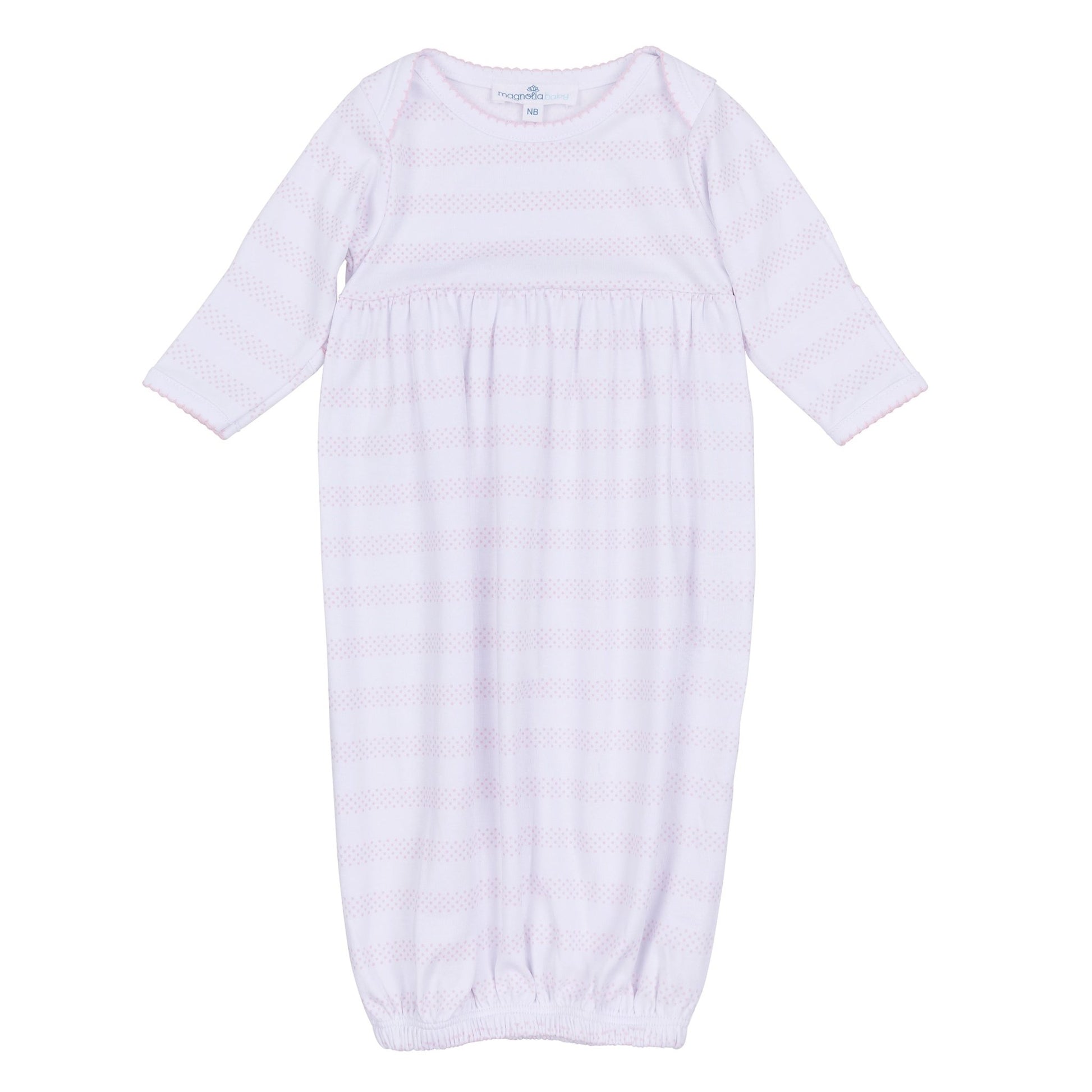 Baby of Mine Gathered Gown - Pink - Magnolia BabyGown