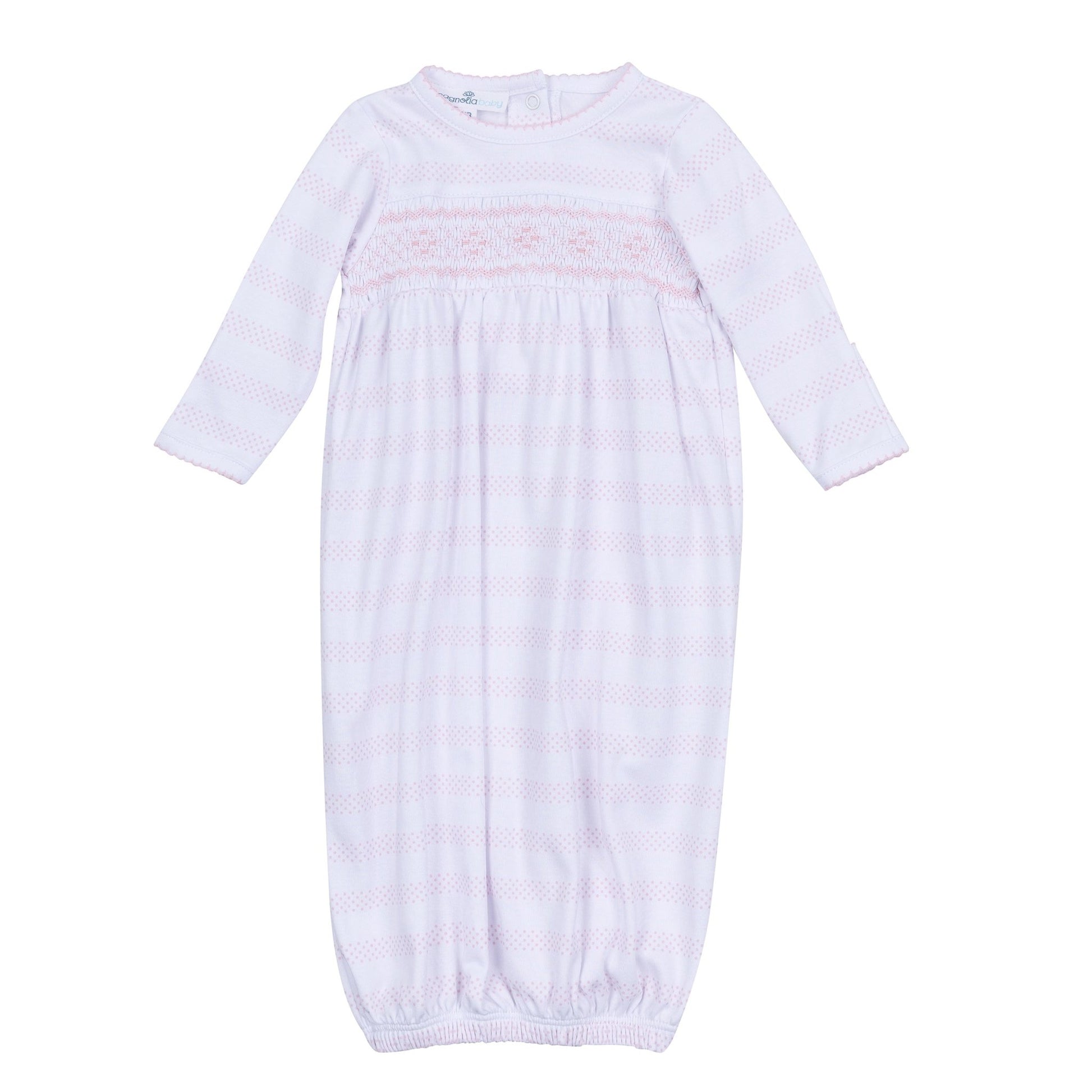 Baby of Mine Smocked Gown - Pink - Magnolia BabyGown