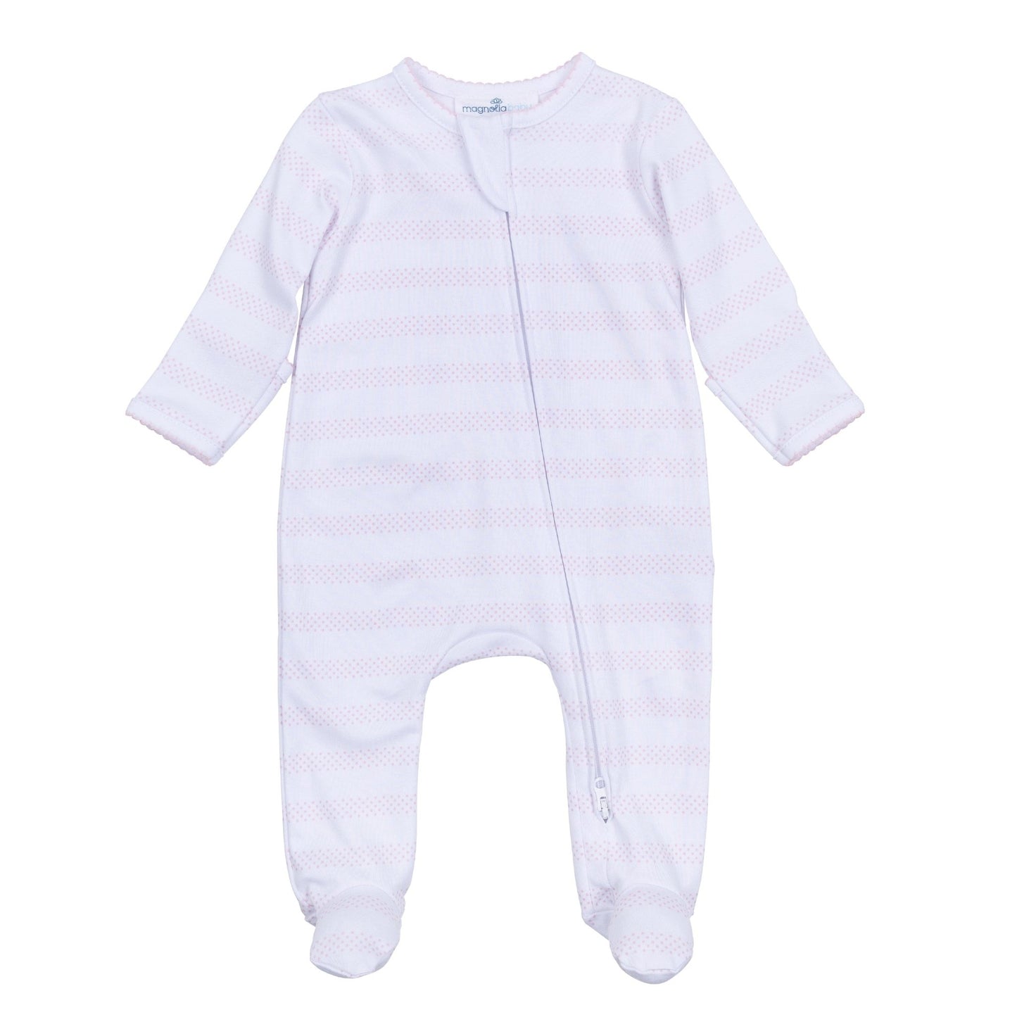Baby of Mine Zip Footie - Pink - Magnolia BabyFootie
