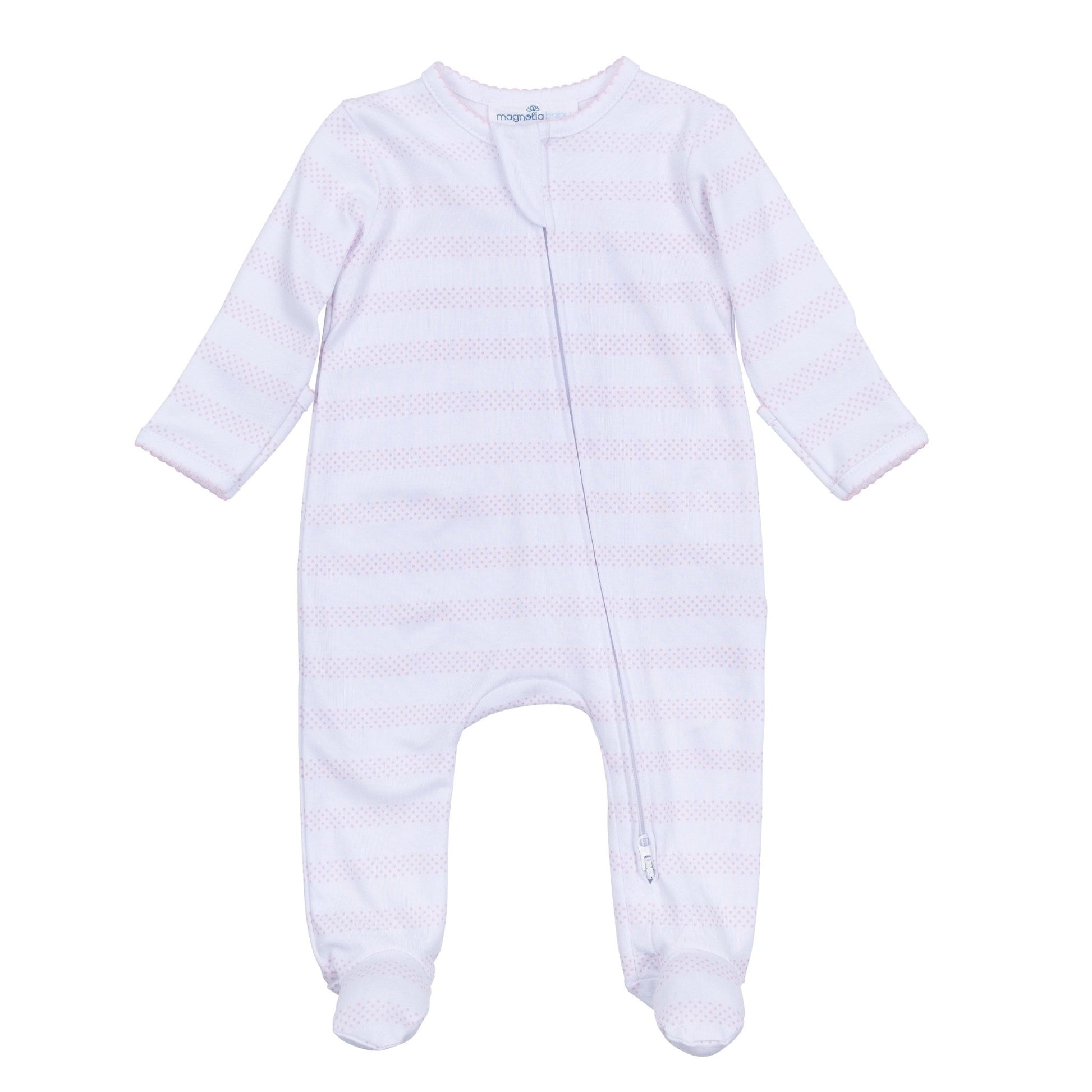 Baby of Mine Zip Footie - Pink - Magnolia BabyFootie
