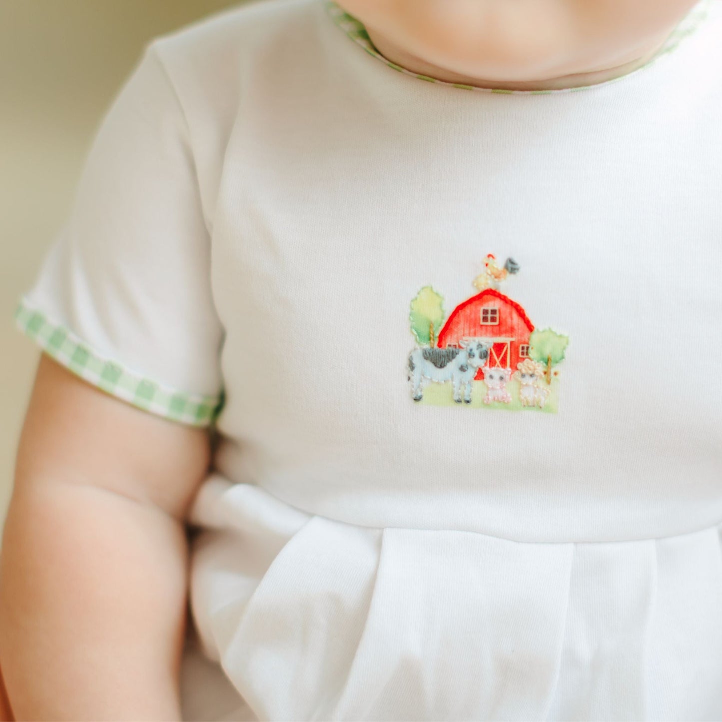 Barnyard Babies Embroidered Boy Bubble - Magnolia BabyBubble