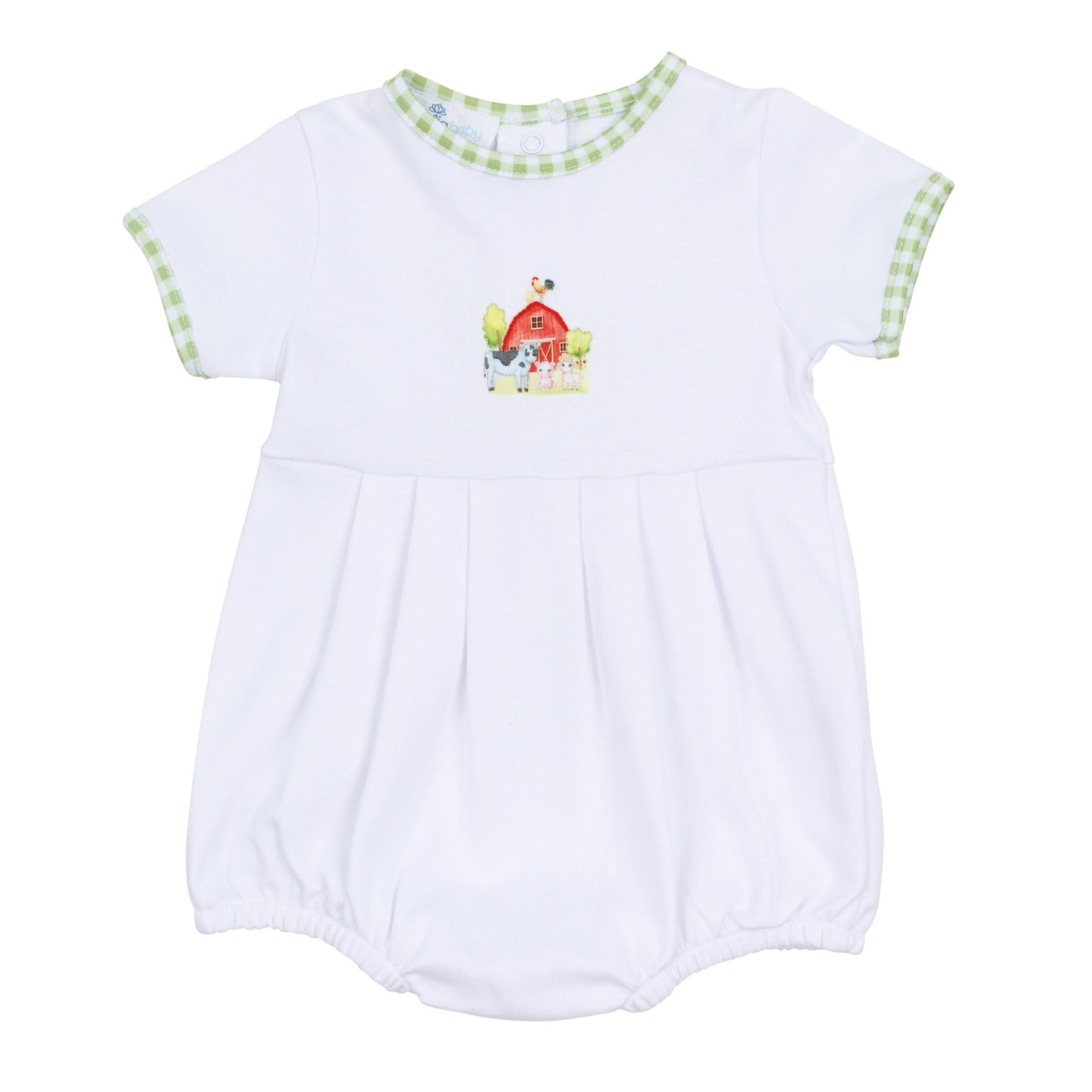 Barnyard Babies Embroidered Boy Bubble - Magnolia BabyBubble
