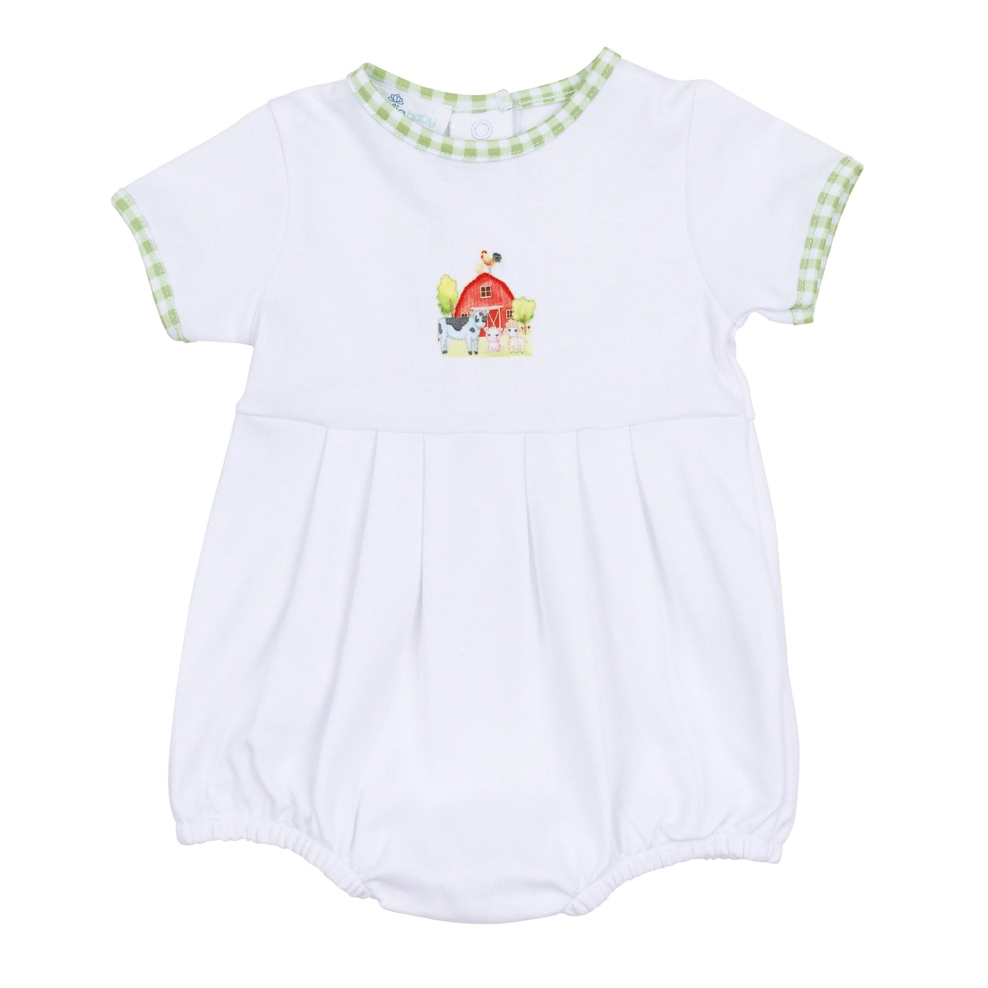 Barnyard Babies Embroidered Boy Bubble - Magnolia BabyBubble