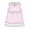 Batter Up Applique Pink Sleeveless Toddler Dress - Magnolia BabyDress