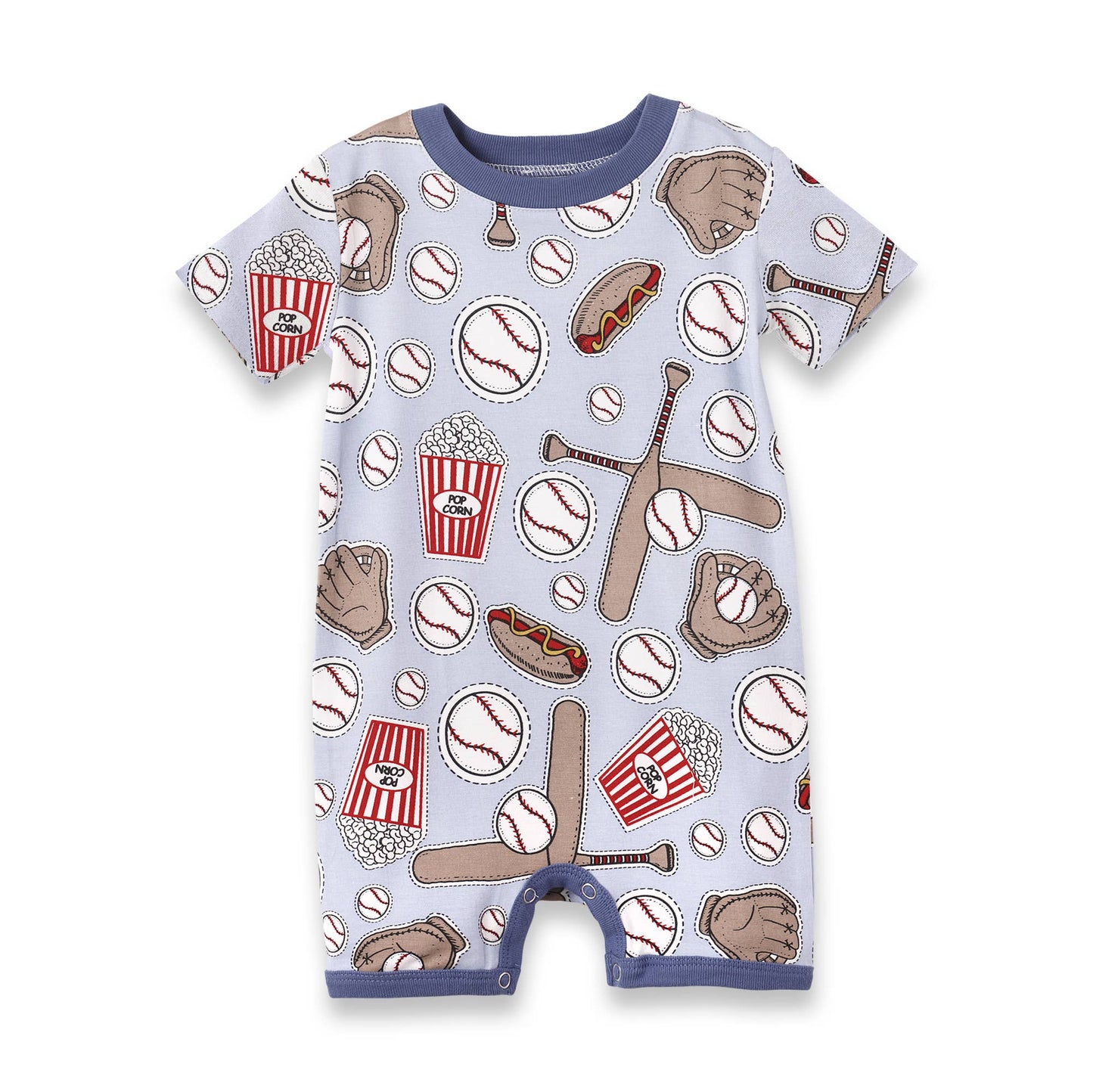 Batter Up Bamboo Short Romper - Magnolia BabyShort Romper