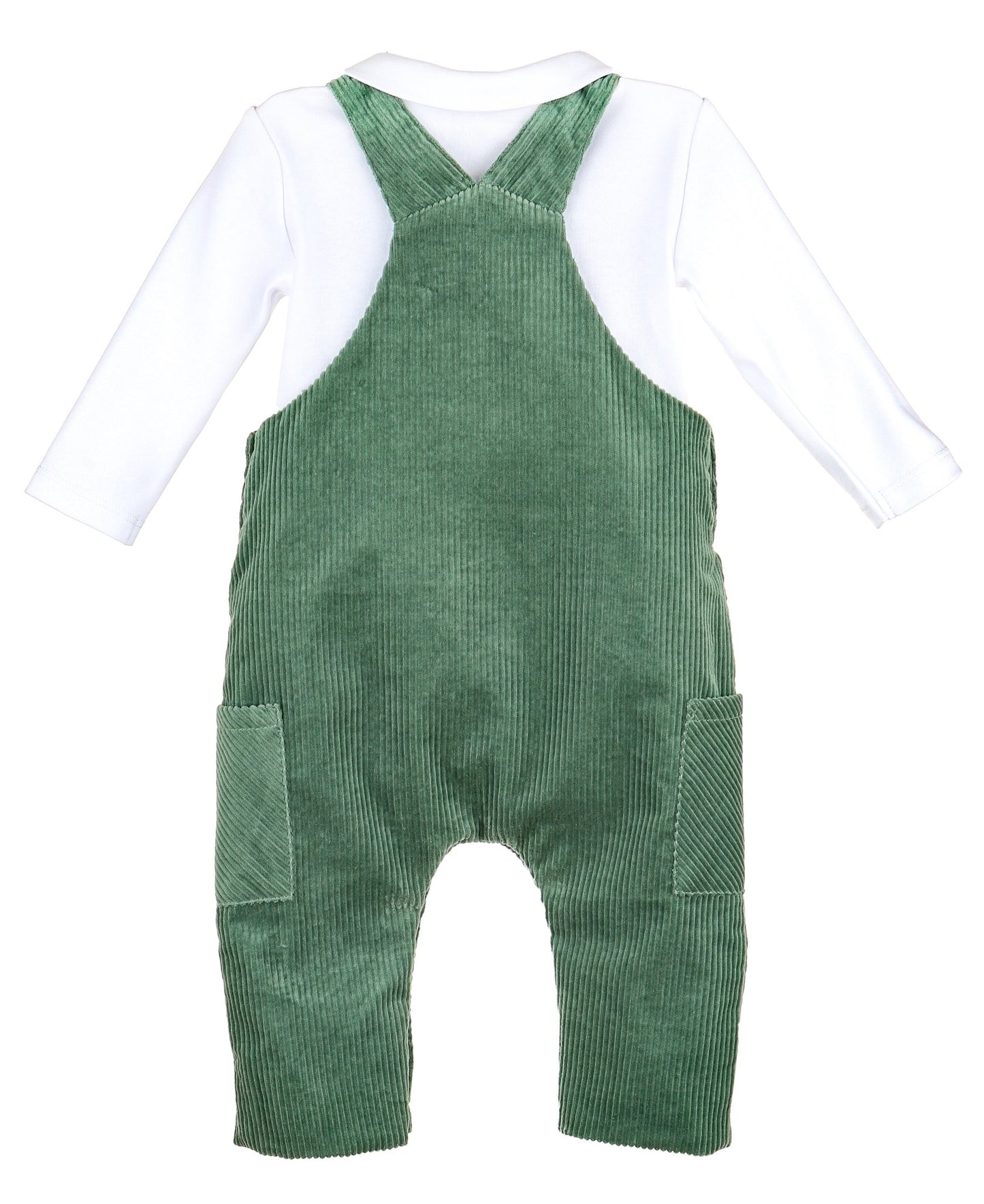 Bayleaf Cord Overall Set - Green - Magnolia BabyOveralls