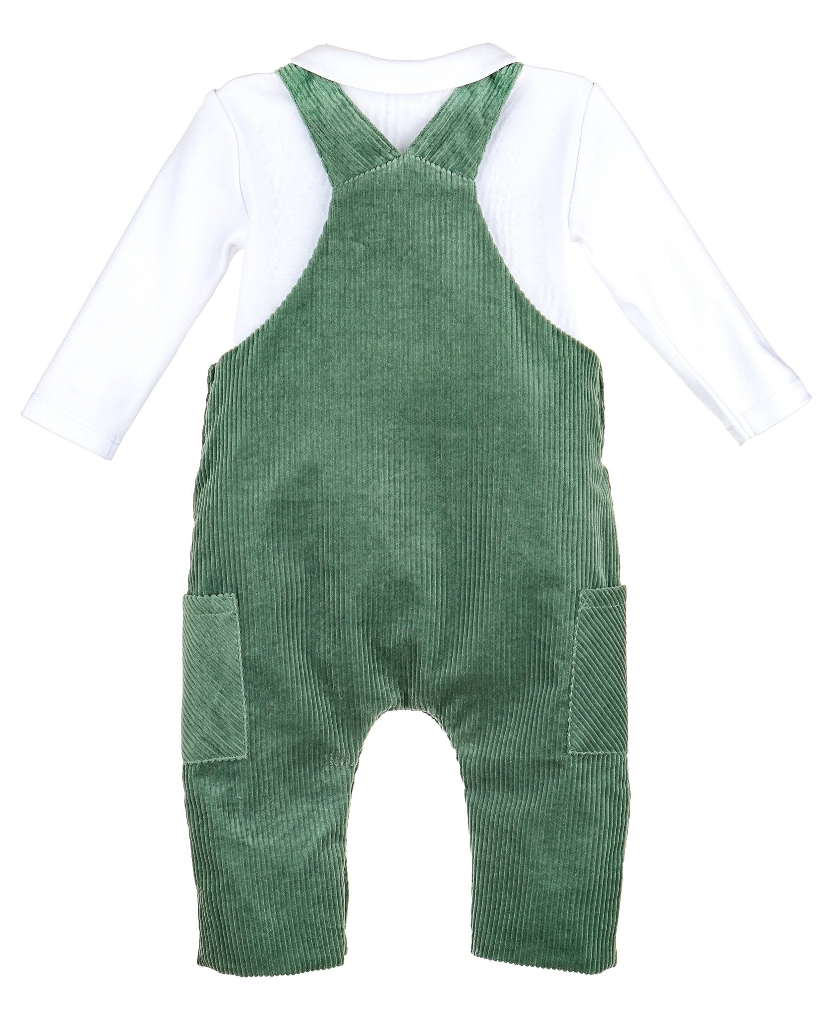 Bayleaf Cord Overall Set - Green - Magnolia BabyOveralls
