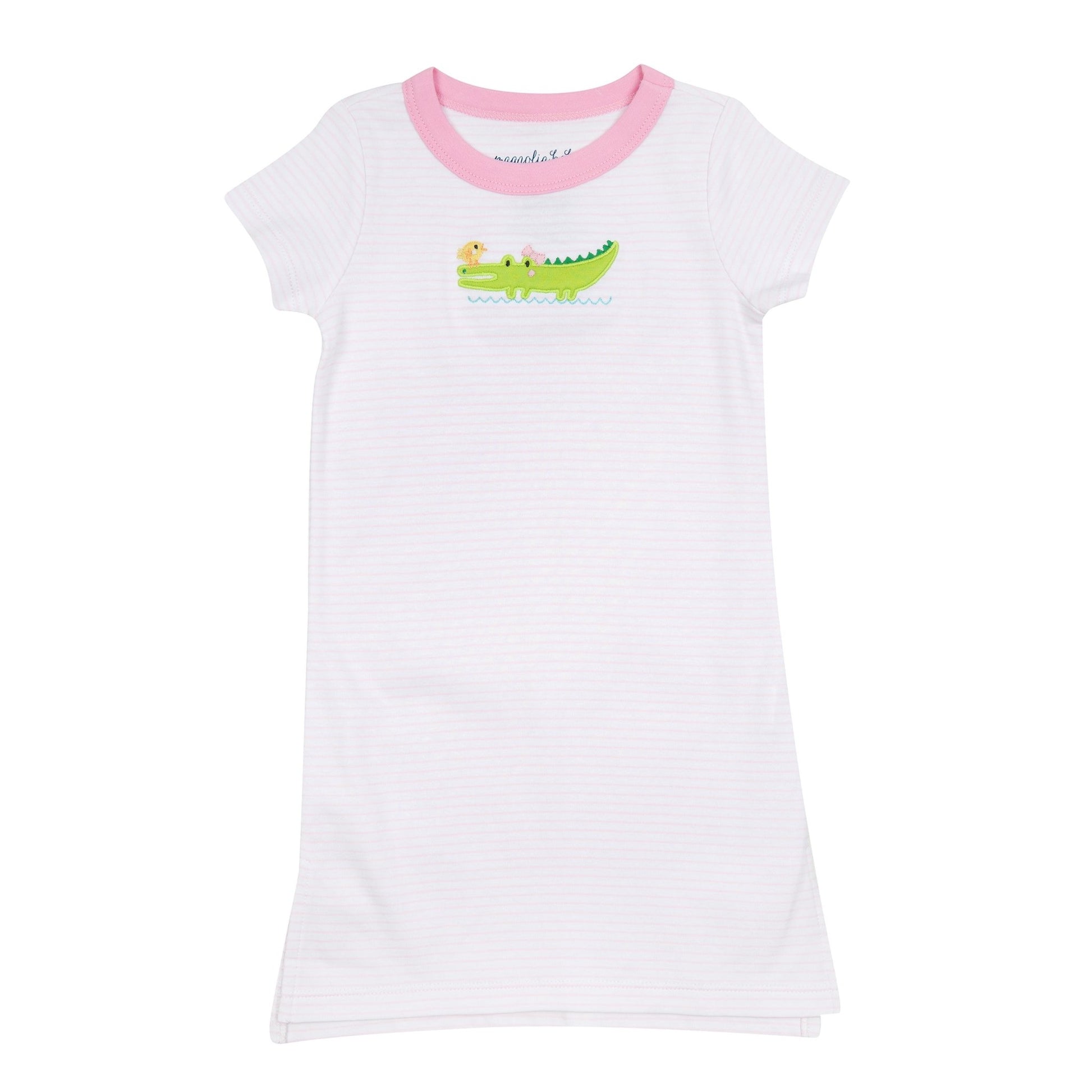 Bayou Babies Applique Nightdress - Pink - Magnolia BabyNightdress
