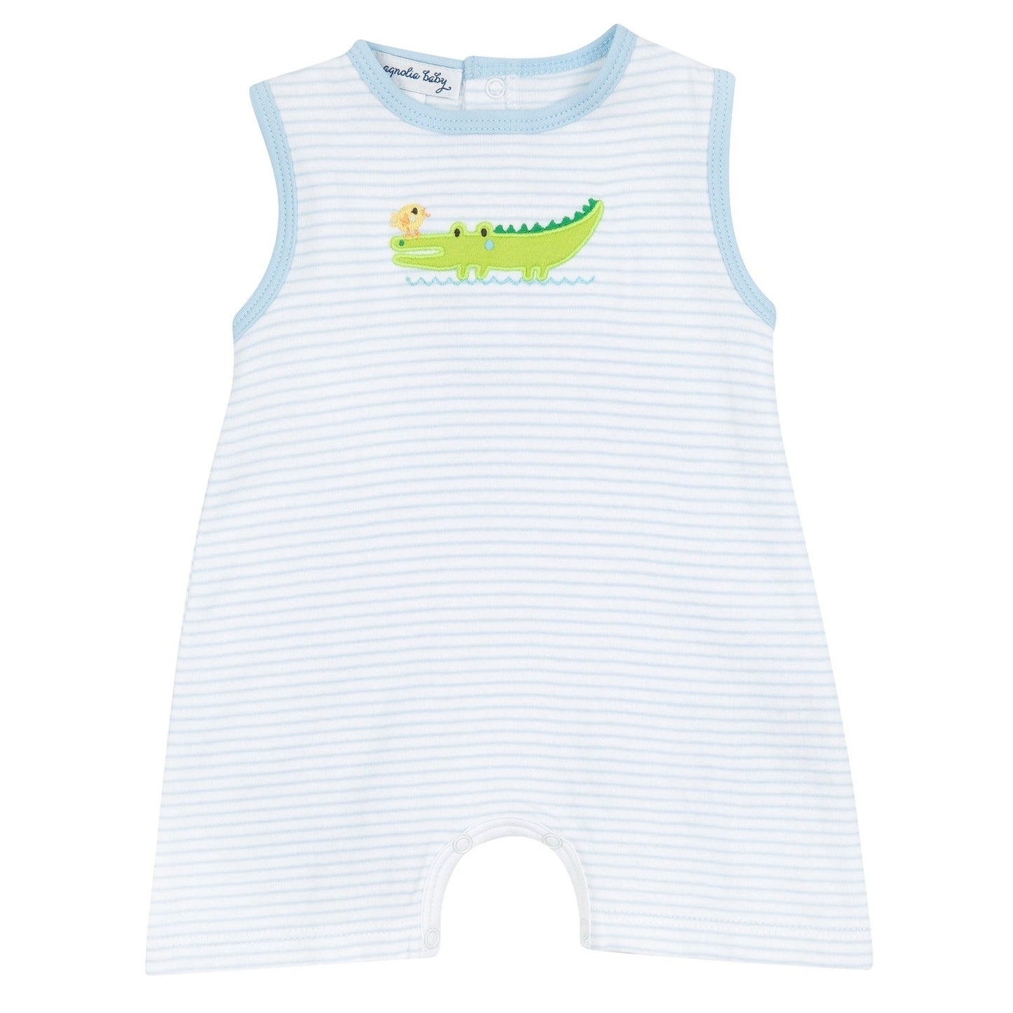 Bayou Babies Applique Short Playsuit - Light Blue - Magnolia BabyShort Playsuit