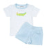 Bayou Babies Applique Short Set - Light Blue - Magnolia BabyShort Set