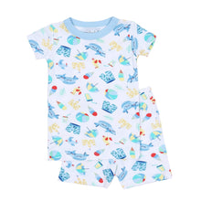  Beach Party Blue Infant/Toddler Short Pajamas - Magnolia BabyShort Pajamas